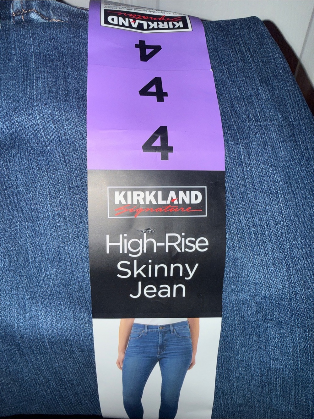 Kirkland Signature High-Rise Skinny Jeans - Medium Blue